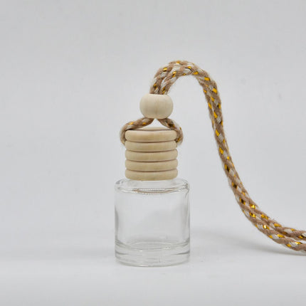 3 Set of Empty Car Diffuser Bottles with Long-Nozzle Sprayer and Funnel – 8ml Hanging Glass Perfume Pendant for Essential Oils and Fragrances