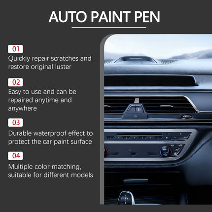 3-Pack Car Interior Paint Touch-Up Pen – Quick Color Restoration Scratch Repair Fixer for Automotive Leather Plastic, Central Control Button and Dashboard