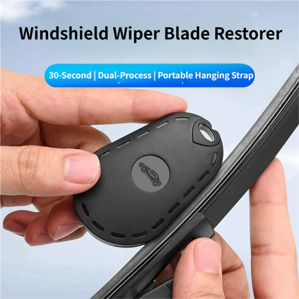 4PCS Silver Portable Car Windshield Wiper Blade Repair Tool - Triple the Wiper Lifespan – Dual Grit Sanding Restorer and Trimmer for Wiper Rubber Strips