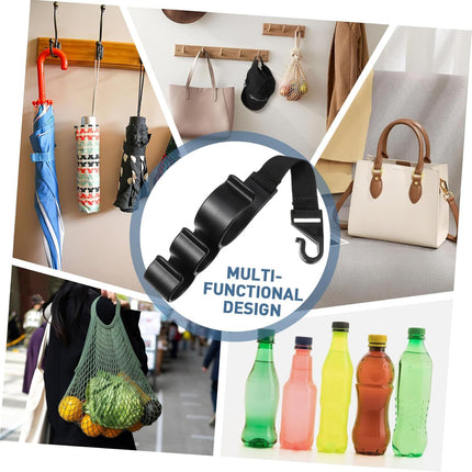 2PCS Multifunctional Car Seat Back Triple Hooks Organizer for Purses Umbrellas and Bags – Heavy Duty 15kg Easy Install Headrest Hangers for Car Interior Storage