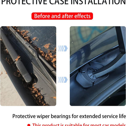 8PCS Car Wiper Arm Hole Protector Guards -Silicone Windshield Wiper Arm Hole Protector Dust Cover against Leaves, Debris, Ice and Snow – Auto Exterior Accessories Universal for Most Vehicles