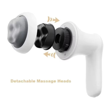 Purple Wireless Multi Function Fat Burning & Body Shaping Massager with 9 Speed Levels, 5 Massage Heads, Smart Digital Display and Type-C Charging - Portable Slimming Vibration Machine for Muscle Relaxation Sculpting
