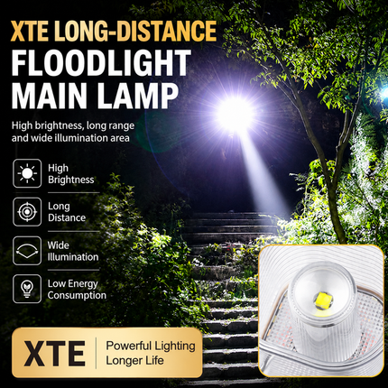 LY27 Black and Green Compact LED Camping Lantern with Spotlight and Ambient Light, USB-C Rechargeable Outdoor Emergency Tent Light - Digital Battery Display, 7 Lighting Modes, 100m Beam Range & Hanging Hook