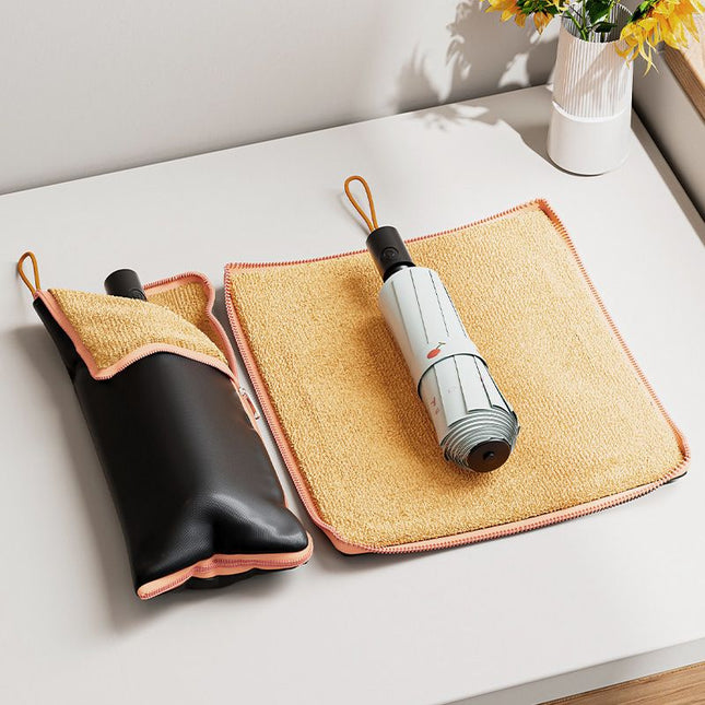 2-Pack Waterproof Oxford Umbrella Storage Pouch with Zipper and Absorbent Microfiber V888-ELOSUNG52420