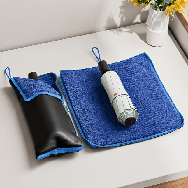 2-Pack Waterproof Oxford Umbrella Storage Pouch with Zipper and Absorbent Microfiber V888-ELOSUNG52421