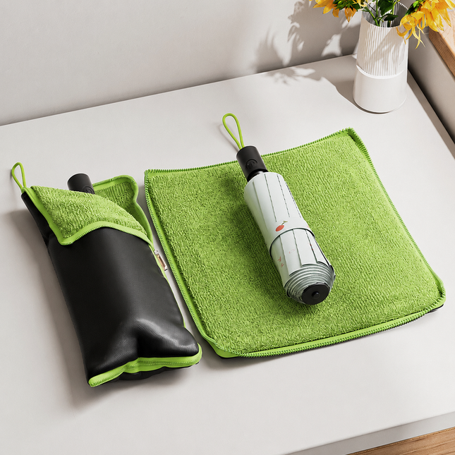 2-Pack Waterproof Oxford Umbrella Storage Pouch with Zipper and Absorbent Microfiber V888-ELOSUNG52422