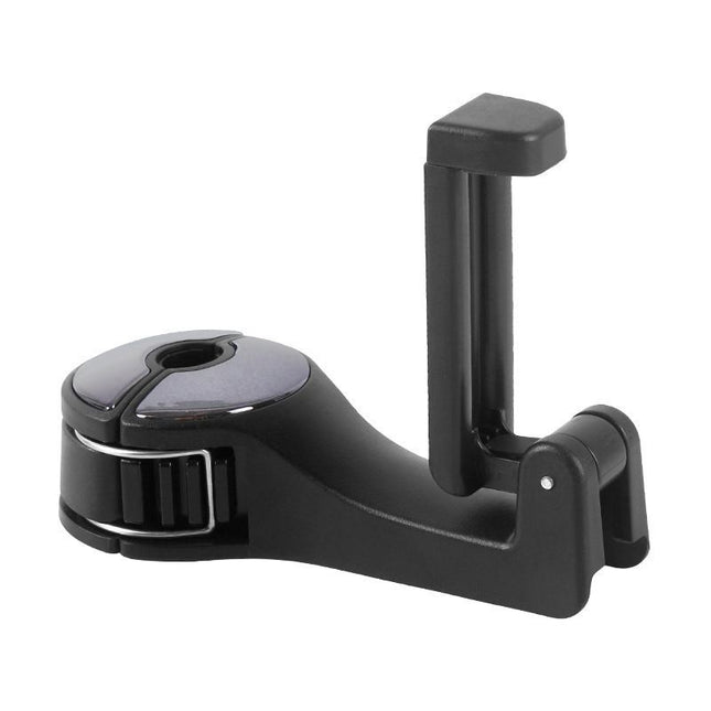 4 Pack Black Car Headrest Hook with Phone Holder for Purses Bags and 4-6.5 Inch V888-ELOSUNG52438