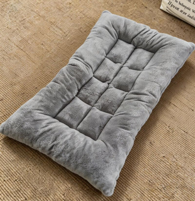 60 x 120CM Large Plush Pet Bed Mat for Dogs & Cats Light Grey Double-Sided – product detail