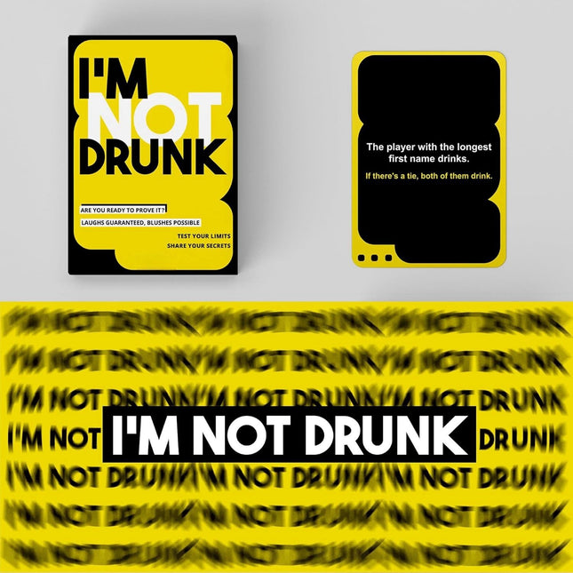I'M NOT DRUNK Drinking 55-Card Game – product detail