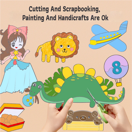 3M Extra Long Reusable Coloring Paper Roll, Transportation Theme Self-Adhesive Wall Coloring Poster and DIY Cuttable Drawing Craft Paper Scroll with Gift Box
