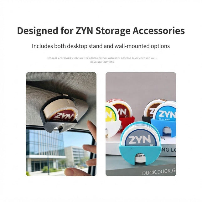 5-Piece 3D Printed ZYN Holsters Set for Car Sun – product detail