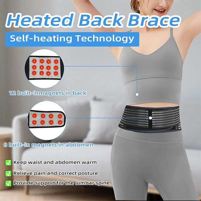 Self Heating Magnetic Therapy Back & Abdomen Compression Brace with 2 Adjustable Elasticity – product detail