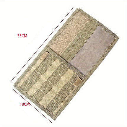 Black Tactical Molle Car Sun Visor Organizer Panel – Durable Nylon Vehicle Storage Pouch with Adjustable Buckle, Loop Panelled EDC Pockets and Pen Sheath for Cars, Trucks, SUVs and Daily Driving Essentials