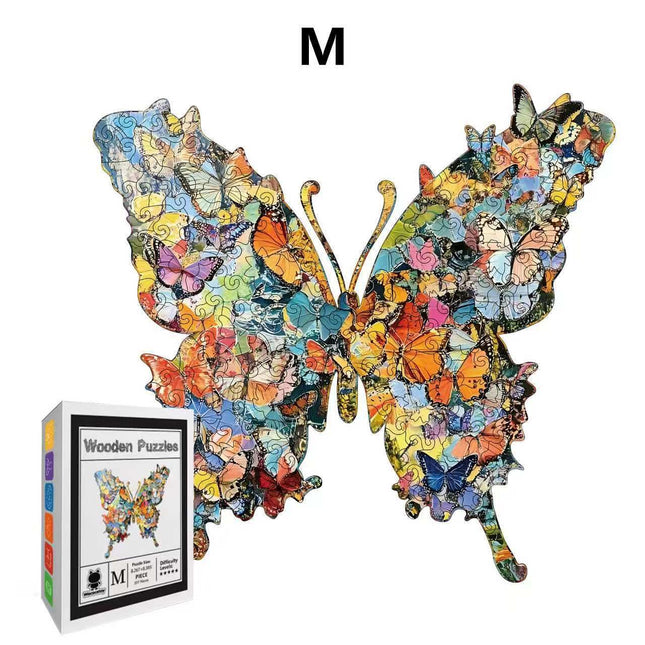 Enchanting Butterfly Wooden Jigsaw Puzzle for V888-ELOSUNG52816