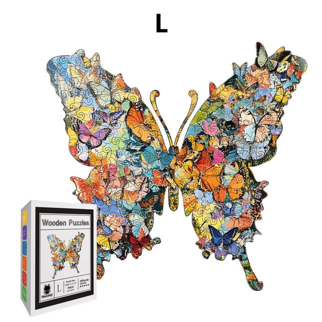 Enchanting Butterfly Wooden Jigsaw Puzzle for V888-ELOSUNG52818
