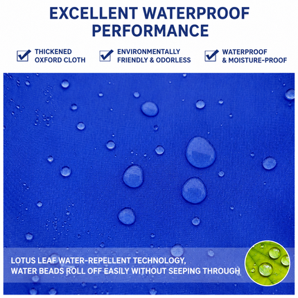 Navy Blue Waterproof Rain Leg Covers and Long Half Rain Pants Quick Pull-On with Adjustable Elastic (1 – product detail