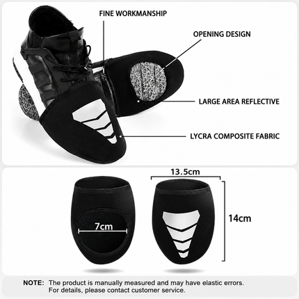 Beige Waterproof Windproof Cycling Shoe Covers & Long Half Rain Pants Set – 2 Pairs Nonslip Reflective Half Toe Shoe Covers and 1 Pair Quick Pull-On Adjustable Leg Covers 4XL for Commuting, Hiking and Outdoor Riding