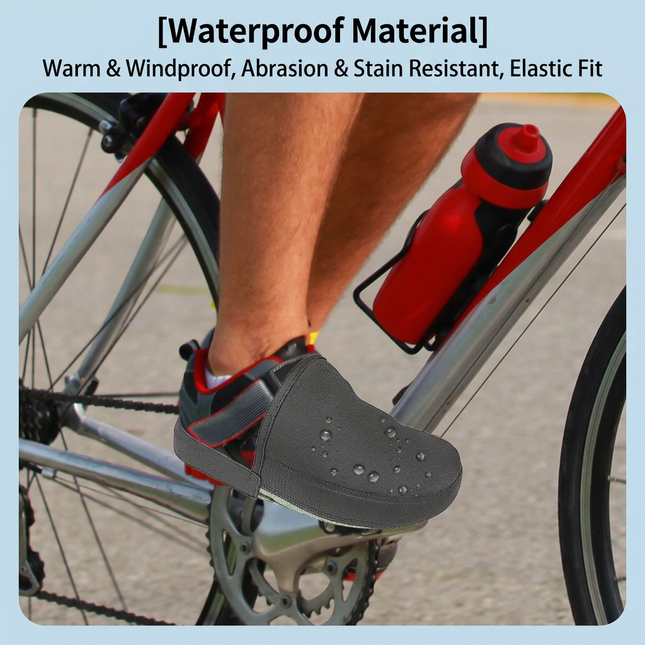 L Size Waterproof & Dustproof Cycling Half Shoe Covers Windproof Warm Lycra Toe Cover with – product detail
