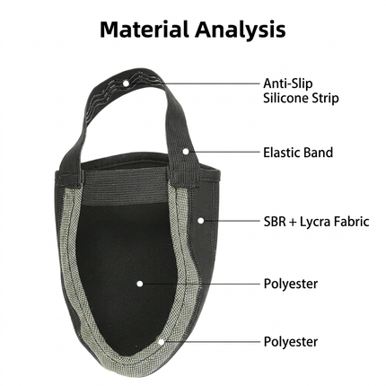 L Size Waterproof & Dustproof Cycling Half Shoe Covers, Windproof Warm Lycra Toe Cover with Dual Elastic Anti Slip Strap and Quick-Wear Design for Winter Road Mountain Biking and Outdoor Activities