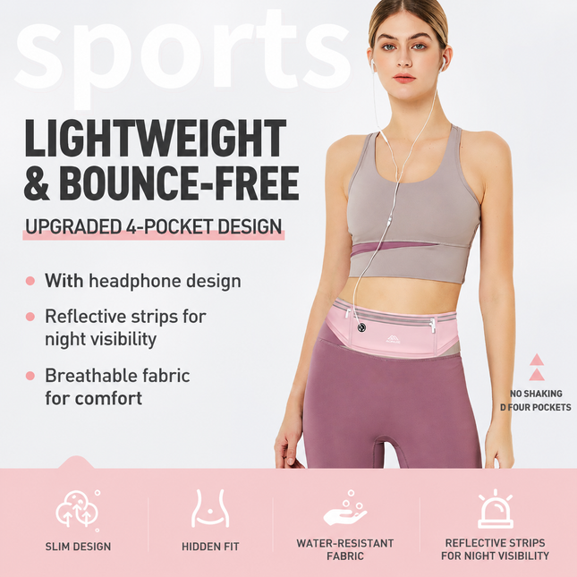 Grey Breathable & Waterproof Lycra Running Waist Bag for Kettle & 7.5 Phone Lightweight No – product detail