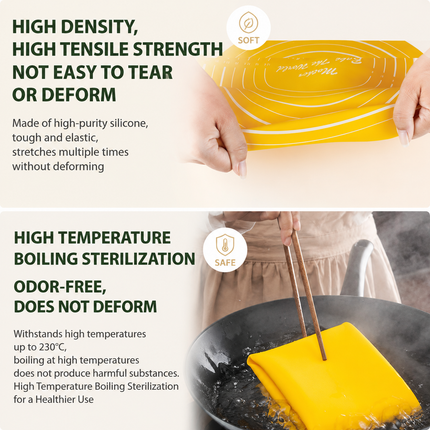 Mint Green Bread Baking Tool Set with Silicone Dough Mat Plus Rolling Pin 2-in-1 Stainless – design and finish