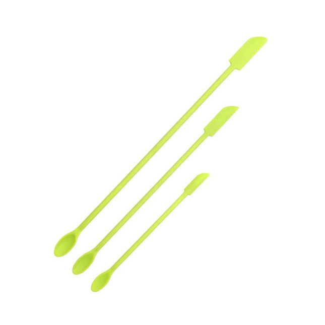 Green Silicone Mini Double Ended Spatula Spoon Set of 3 V888-ELOSUNG52989