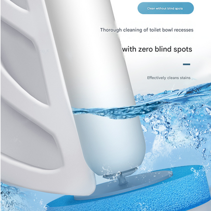 Beige Disposable Toilet Brush with Wall Mount Holder set - No Touch Replacement System, 360 Degree Rotating Head with Built-in Cleaning Solution, Space Saving Bathroom Cleaner for Homes