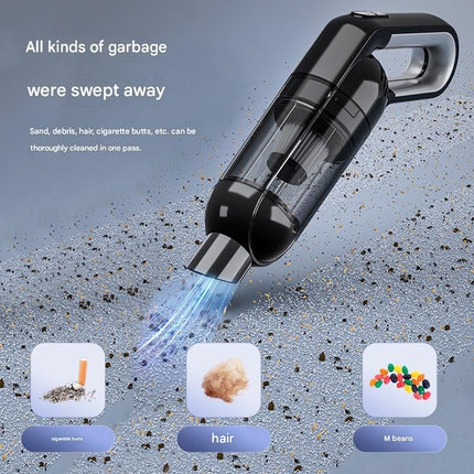 Cordless Handheld Vacuum Cleaner set -  USB Rechargeable Portable Car Vacuum with Detachable Nozzle, Lightweight Dust Buster for Car Interior, Home, Office and Pet Hair