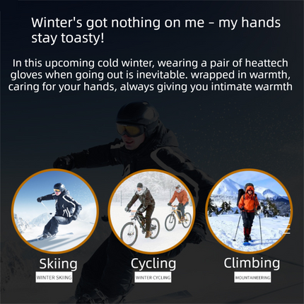 2 piece Black and Grey Winter Thermal Touchscreen Gloves  - Outdoor Cycling Skiing Driving Windproof Full Finger Warm Gloves-Dual-Touchscreen Design, Fleece-Lined for Warmth
