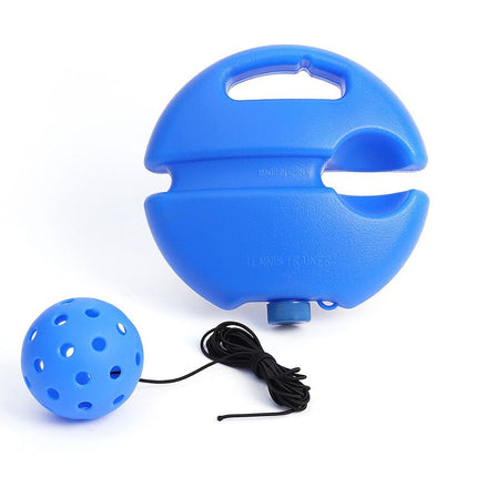 4-piece Blue Complete Pickleball Training Set Pickleball Starter Training Kit  with Paddle Ball Retriever Rebound Trainer and Practice Ball