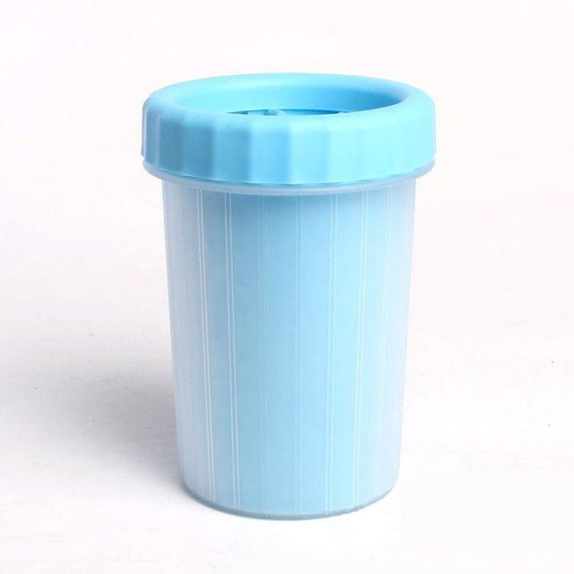 Blue big size Pet Paw Cleaner Cup Portable Dog Paw Washer with Soft Silicone Bristles TPR Silicone Cleaning Cup for Muddy Paws Dogs and Cats