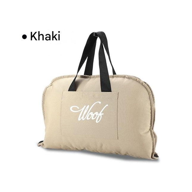 Khaki S size Portable Foldable Pet Bed Mat Waterproof Travel Dog Bed and Cat Cushion V888-ELOSUNG53280