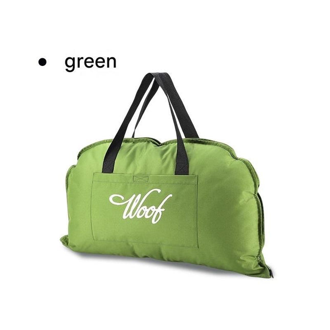 Green M size Portable Foldable Pet Bed Mat Waterproof Travel Dog Bed and Cat Cushion V888-ELOSUNG53285