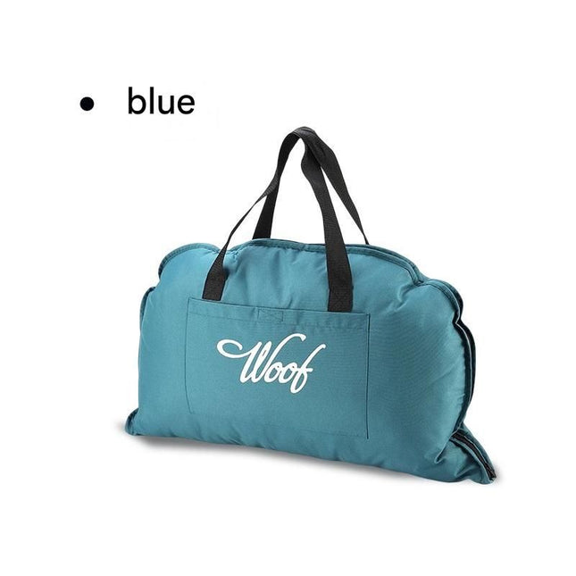 Blue S size Portable Foldable Pet Bed Mat Waterproof Travel Dog Bed and Cat Cushion V888-ELOSUNG53286