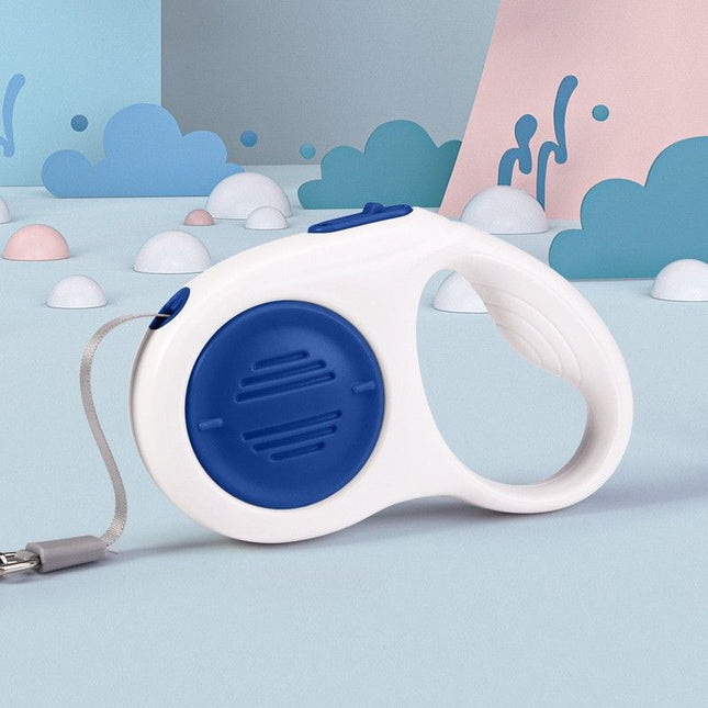 Blue 3M Automatic Retractable Dog Leash Extendable Pet Lead with One-Button Brake Lock Tangle-Free