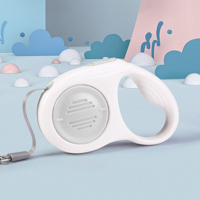 Grey 5M Automatic Retractable Dog Leash Extendable Pet Lead with One-Button Brake Lock Tangle-Free