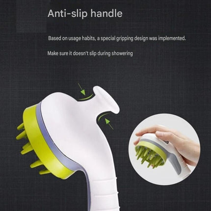 Blue Pet Bathing Shower Sprayer Brush with Water  Control Switch Control Dog Grooming Massage Shampoo Rinse Tool