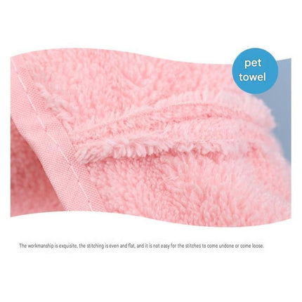3-piece Pet Grooming Bathing Kit with 2 pack Blue Pet Drying Glove Towel and White Pet Shower Sprayer Brush Set - Coral Fleece Quick Dry Absorbent Cleaning Towel, Water Control Bath Tool for Dogs and Cats