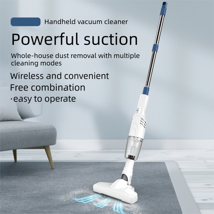2-piece Home Cleaning  Bundle - Red UV Mattress Mite Vacuum Cleaner & White Cordless Handheld Stick Vacuum Set, Wireless Rechargeable Home Car Pet Hair Cleaning Kit