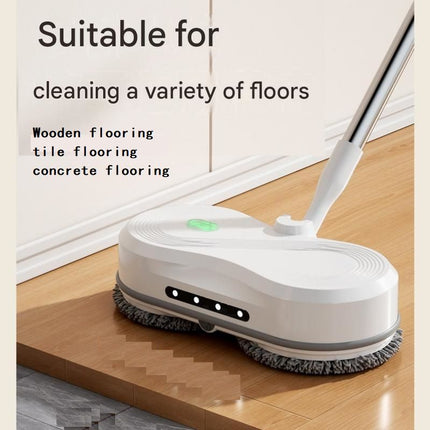 White Cordless Electric Spray Mop with LED Light Adjustable Handle Wireless Self-Propelled Floor – hardware detail