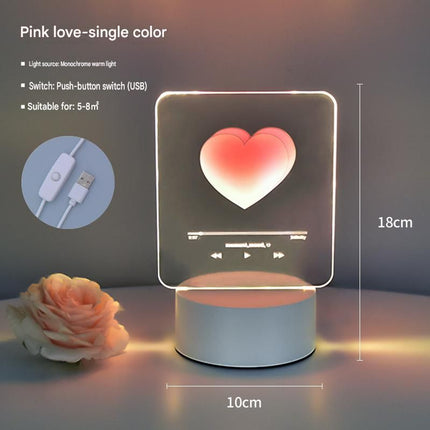 Creative Romantic Home Gift Set - Pink Dual Spray USB Humidifier with  Warm LED Night Light and White Acrylic Decorative Ambient Lamp, Portable Lamp and Car Humidifier Bundle for Bedroom Office Living Room