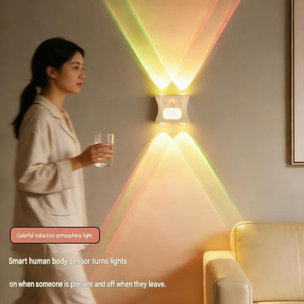 3PCS Smart Home Atmosphere Set Pink USB Rechargeable Camera Humidifier & 2pcs Black RGB Motion – shape and profile