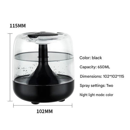 2 pcs Relaxing Winter Set - Purple Nursing Cape and Black Mini Humidifier Soothing – Soft Postpartum Shawl & 650ml USB Air Humidifier for Home Comfort，Relax Self Care Present for Women