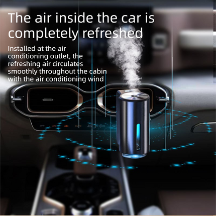 Golden Car Vent Air Freshener Diffuser (Includes a 10ml empty essential oil bottle) 3-Speed – product features