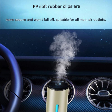 Golden Car Vent Air Freshener Diffuser (Includes a 10ml empty essential oil bottle) 3-Speed – hardware detail