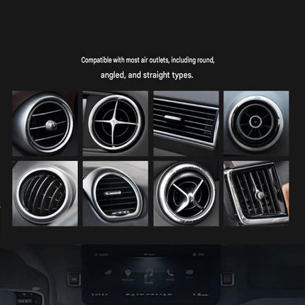 Golden Car Vent Air Freshener Diffuser (Includes a 10ml empty essential oil bottle) 3-Speed – product perspective