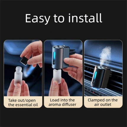 Golden Car Vent Air Freshener Diffuser (Includes a 10ml empty essential oil bottle) 3-Speed – catalogue product detail