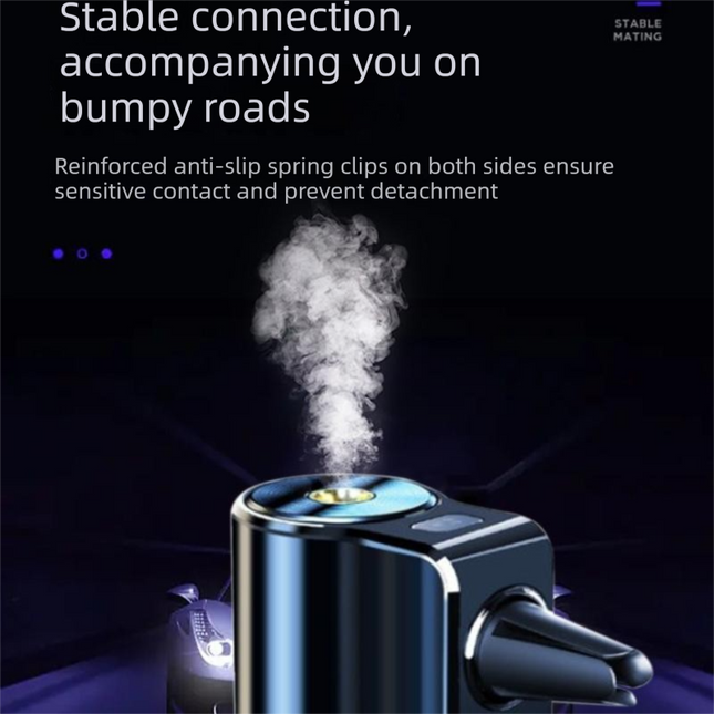 Silvery Car Vent Air Freshener Diffuser (Includes a 10ml empty essential oil bottle) 3-Speed – product detail