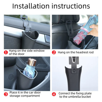 2 pcs Car interior essentials set-Blue Car Air Vent Aroma Diffuser &Black  Hanging Storage Bin- hanging storage container that is convenient to use and Compact