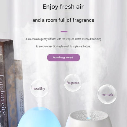 White Floral Shadow Aroma Diffuser 150ml Ultrasonic Aroma Diffuser Humidifier with Night Light – Essential Oil Fragrance Diffuser for Bedroom, Living Room, Office & Bathroom
